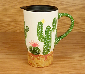 Color Me Mine Scottsdale Cactus Travel Mug