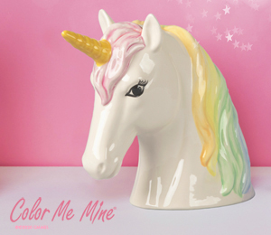 Color Me Mine Scottsdale Sparkle Unicorn Bank