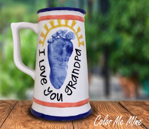 Color Me Mine Scottsdale Sunshine Stein