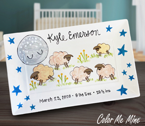 Color Me Mine Scottsdale Baby Announcement