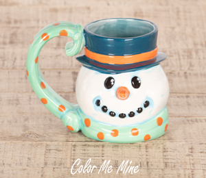 Color Me Mine Scottsdale Snowman Mug