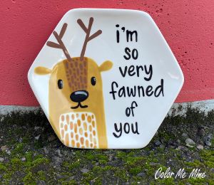 Color Me Mine Scottsdale Fawn Plate