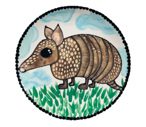 Color Me Mine Scottsdale Armadillo Plate
