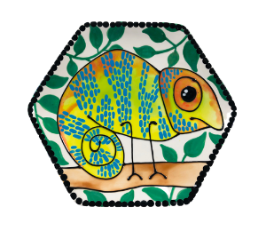 Color Me Mine Scottsdale Chameleon Plate
