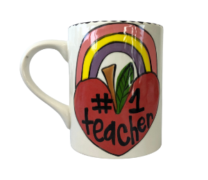 Color Me Mine Scottsdale Rainbow Apple Mug