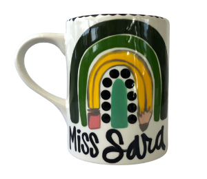 Color Me Mine Scottsdale Green Rainbow Mug