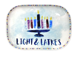 Color Me Mine Scottsdale Light & Latkes Platter