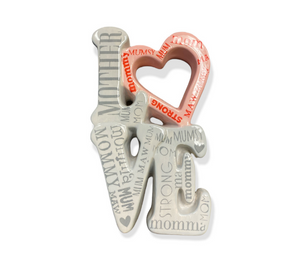 Color Me Mine Scottsdale L-O-V-E Mom Plaque