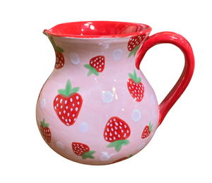 Color Me Mine Scottsdale Strawberry Pitcher