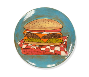 Color Me Mine Scottsdale Hamburger Plate