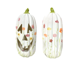 Color Me Mine Scottsdale Floral Jack O' Lantern