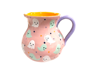 Color Me Mine Scottsdale Cute Ghost Pitcher
