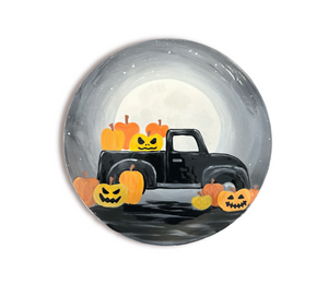 Color Me Mine Scottsdale Pumpkin Truck Plate