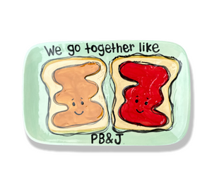 Color Me Mine Scottsdale PB&J Plate