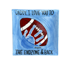Color Me Mine Scottsdale Handprint Football