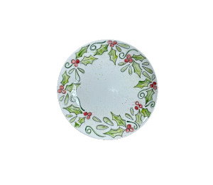 Color Me Mine Scottsdale Holly Dinner Plate
