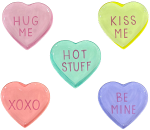 Color Me Mine Scottsdale Heart Plates