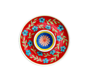 Color Me Mine Scottsdale Floral Chip N Dip Bowl