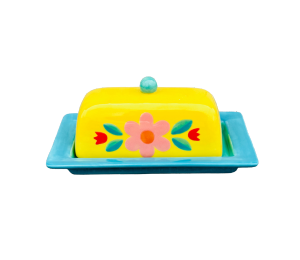 Color Me Mine Scottsdale Retro Butter Dish