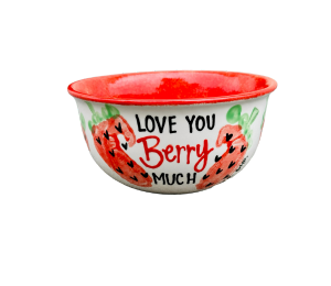Color Me Mine Scottsdale Berry Love Bowl