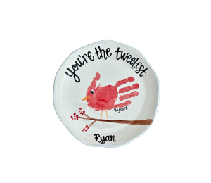 Color Me Mine Scottsdale Winter Bird Plate