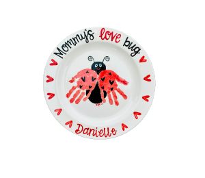 Color Me Mine Scottsdale Love Bug Plate