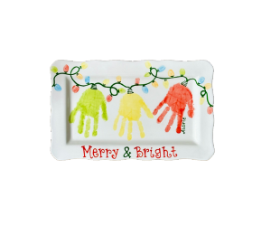 Color Me Mine Scottsdale Merry and Bright Platter