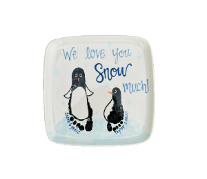Color Me Mine Scottsdale Penguin Pals Plate