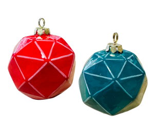 Color Me Mine Scottsdale Jewel Toned Faceted Ornament