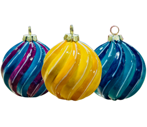 Color Me Mine Scottsdale Jewel Toned Spiral Ornament