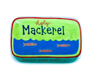 Color Me Mine Scottsdale Mackerel Appetizer Plate