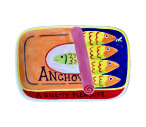 Color Me Mine Scottsdale Anchovies App Plate