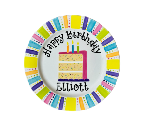 Color Me Mine Scottsdale Birthday Cake Plate