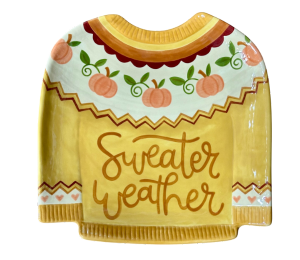 Color Me Mine Scottsdale Sweater Weather Plate